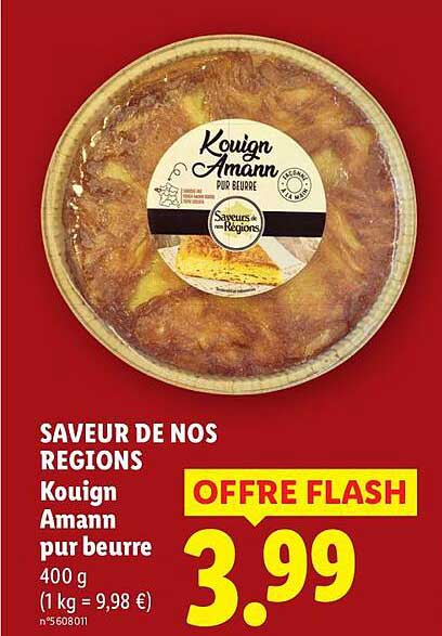 SAVEUR DE NOS REGIONS Kouign Amann pur beurre 400 g