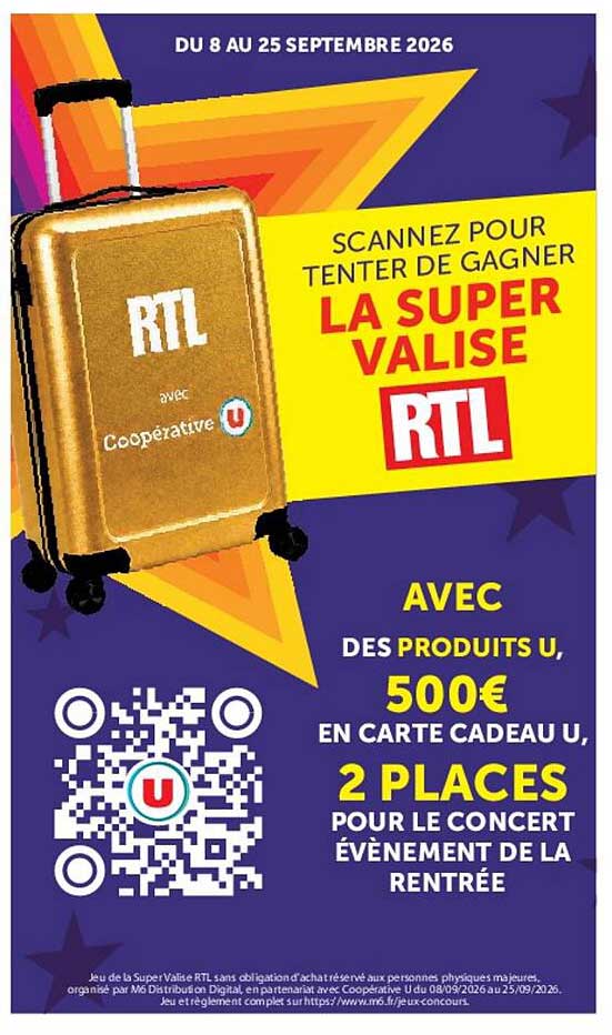 SCANNEZ POUR TENTER DE GAGNER LA SUPER VALISE RTL