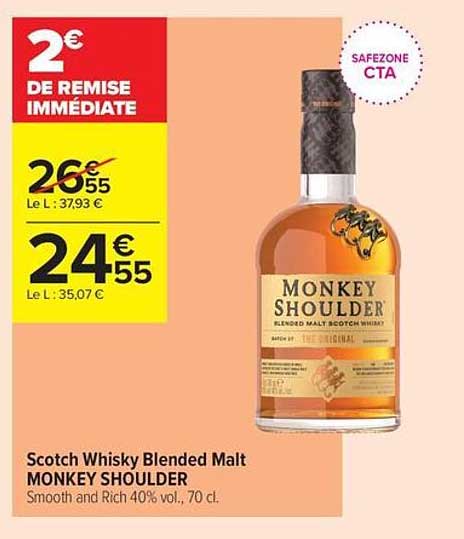 Scotch Whisky Blended Malt MONKEY SHOULDER