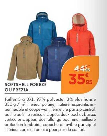 SOFTSHELL FOREZE OU FREZIA