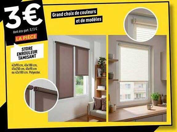 STORE ENROULEUR TAMISANT