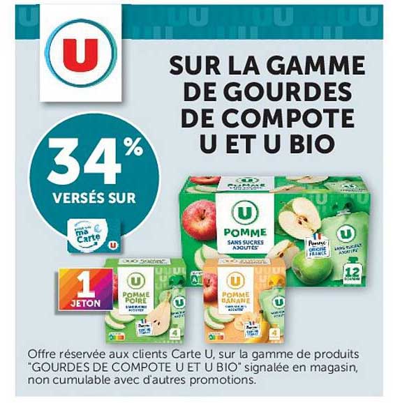 SUR LA GAMME DE GOURDES DE COMPOTE U ET U BIO