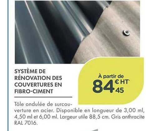 SYSTÈME DE RÉNOVATION DES COUVERTURES EN FIBRO-CIMENT