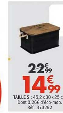 TAILLE S : 45,2 x 30 x 25 cm