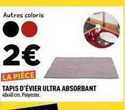 TAPIS D’ÉVIER ULTRA ABSORBANT