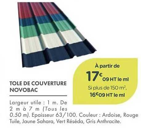 TOLE DE COUVERTURE NOVOBAC