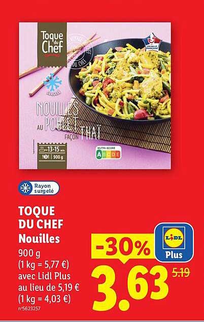 Toque du Chef Nouilles 900 g