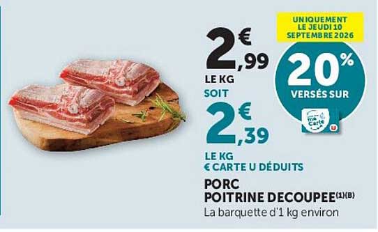 UNIQUEMENT LE JEUDI 10 SEPTEMBRE 2026