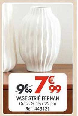 VASE STRIÉ FERNAN