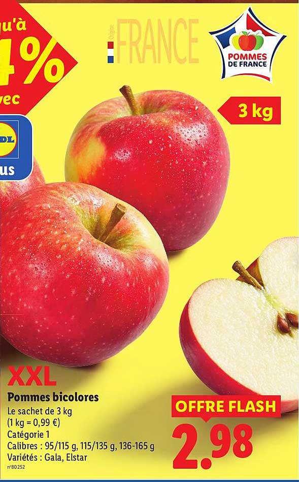 XXL Pommes bicolores
