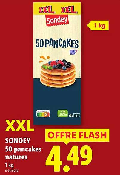XXL SONDEY 50 pancakes natures 1 kg