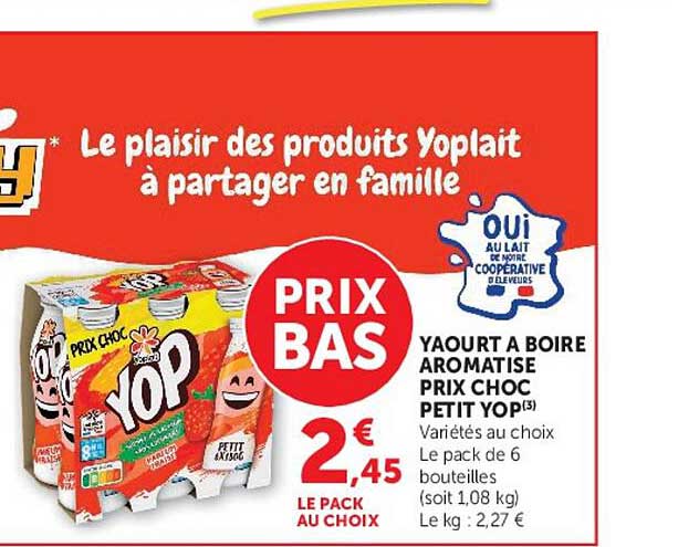 YAOURT A BOIRE AROMATISE PRIX CHOC PETIT YOP(3)