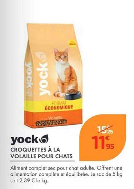 yock CROQUETTES À LA VOLAILLE POUR CHATS