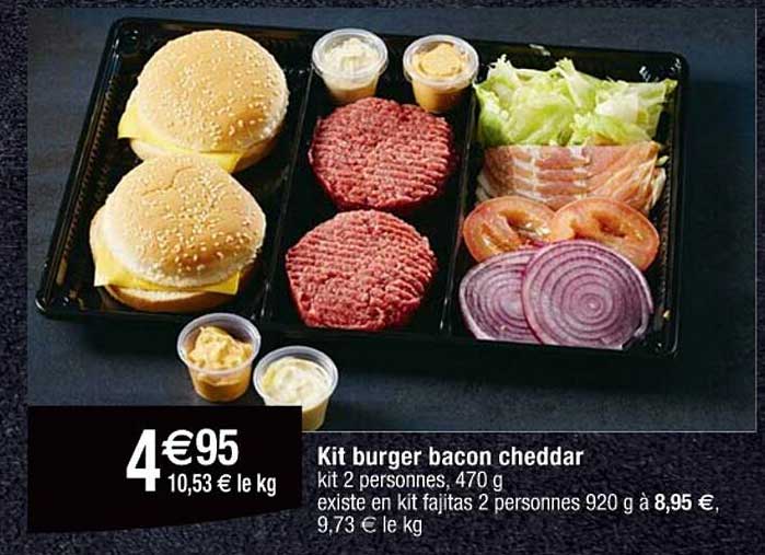 Kit burger bacon cheddar