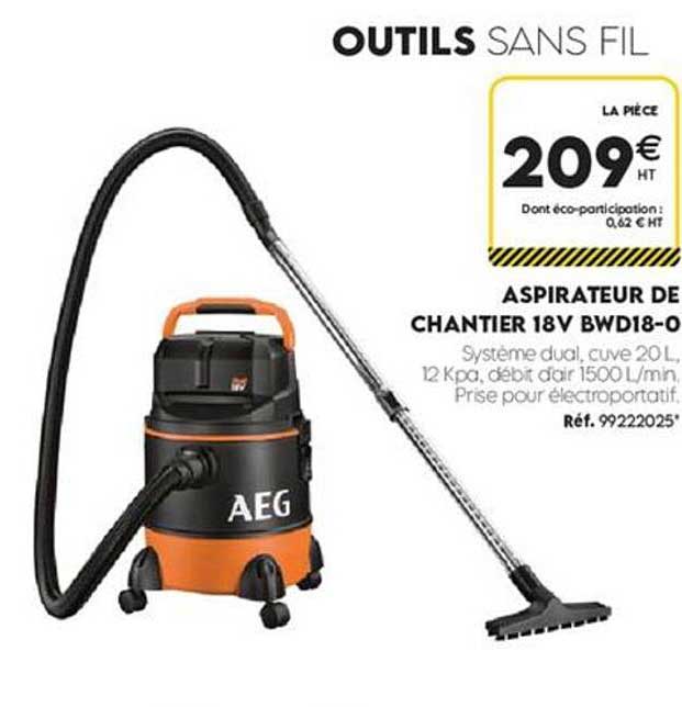 ASPIRATEUR DE CHANTIER 18V BWD18-0