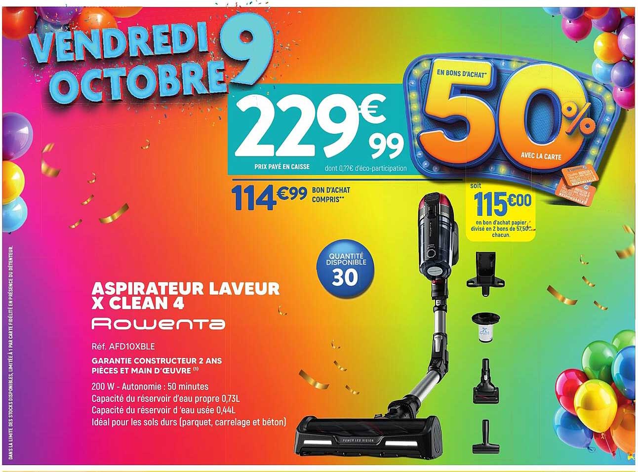 ASPIRATEUR LAVEUR X CLEAN 4 Rowenta