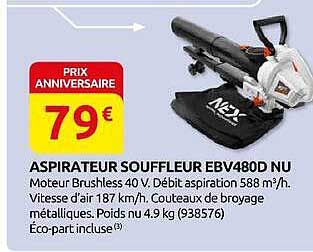 ASPIRATEUR SOUFFLEUR EBV480D NU