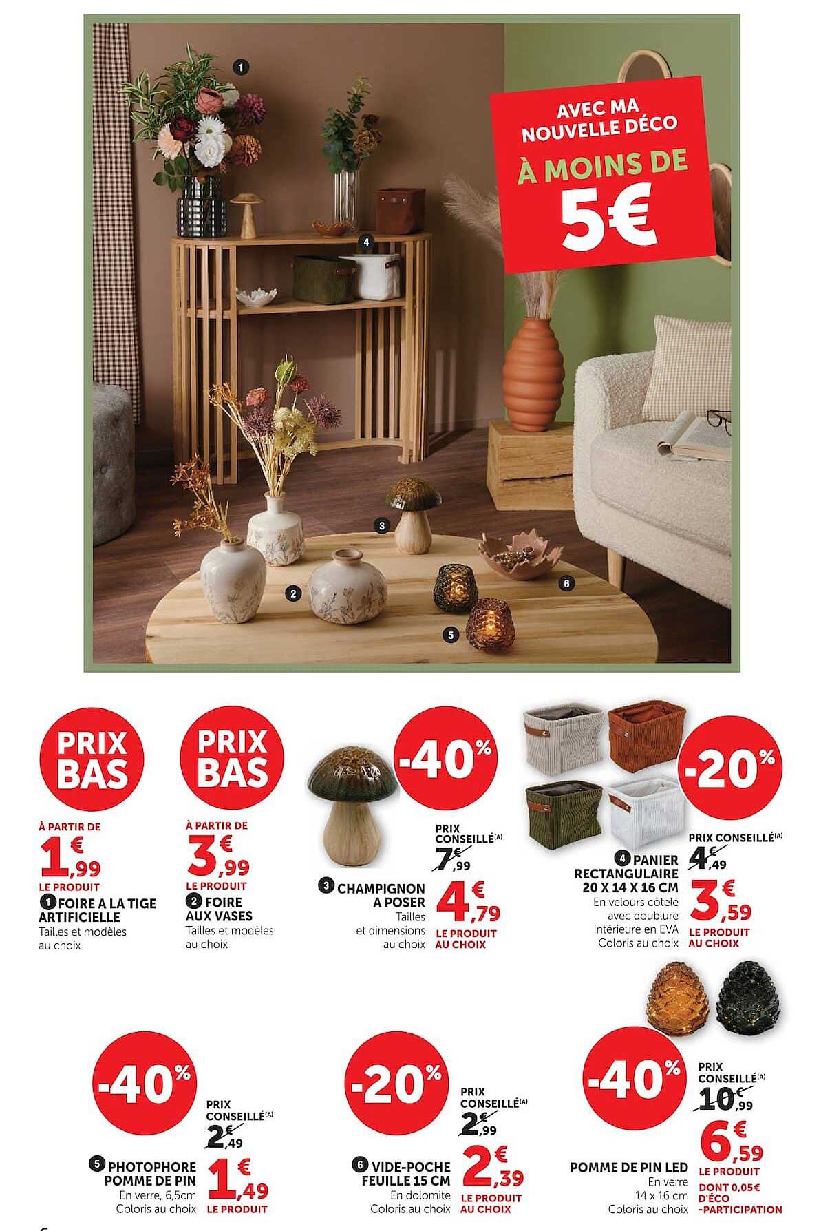 AVEC MA NOUVELLE DÉCO À MOINS DE 5€