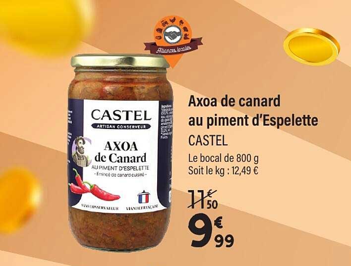 Axoa de canard au piment d’Espelette