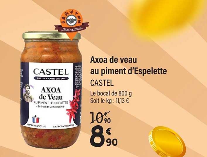 Axoa de veau au piment d’Espelette