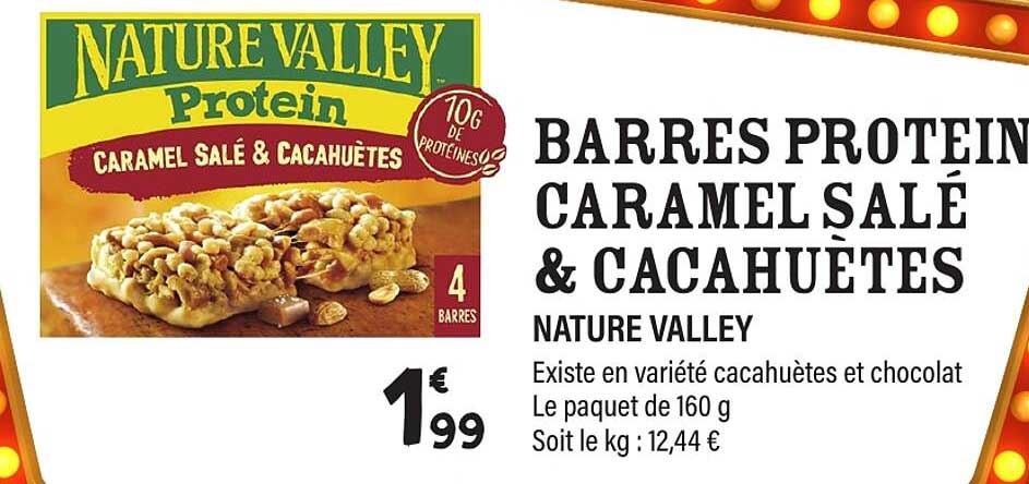 BARRES PROTEIN CARAMEL SALÉ & CACAHUÈTES