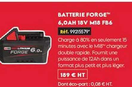 BATTERIE FORGE™ 6,0AH 18V M18 FB6