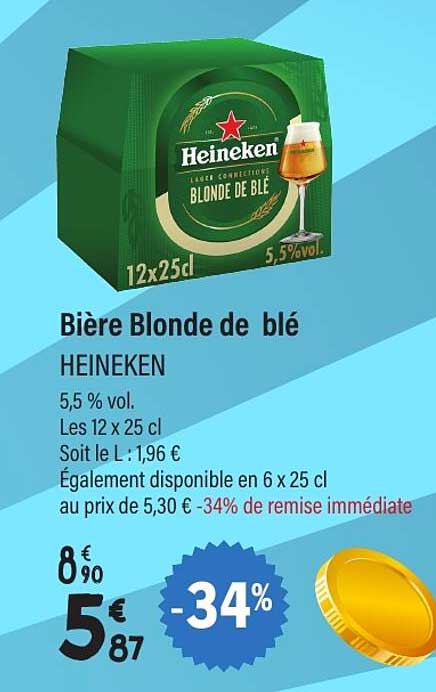 Bière Blonde de blé HEINEKEN