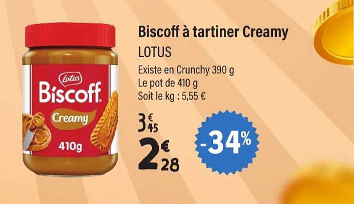 Biscoff à tartiner Creamy LOTUS