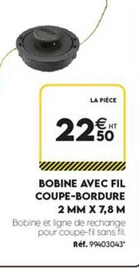 BOBINE AVEC FIL COUPE-BORDURE 2 MM X 7,8 M