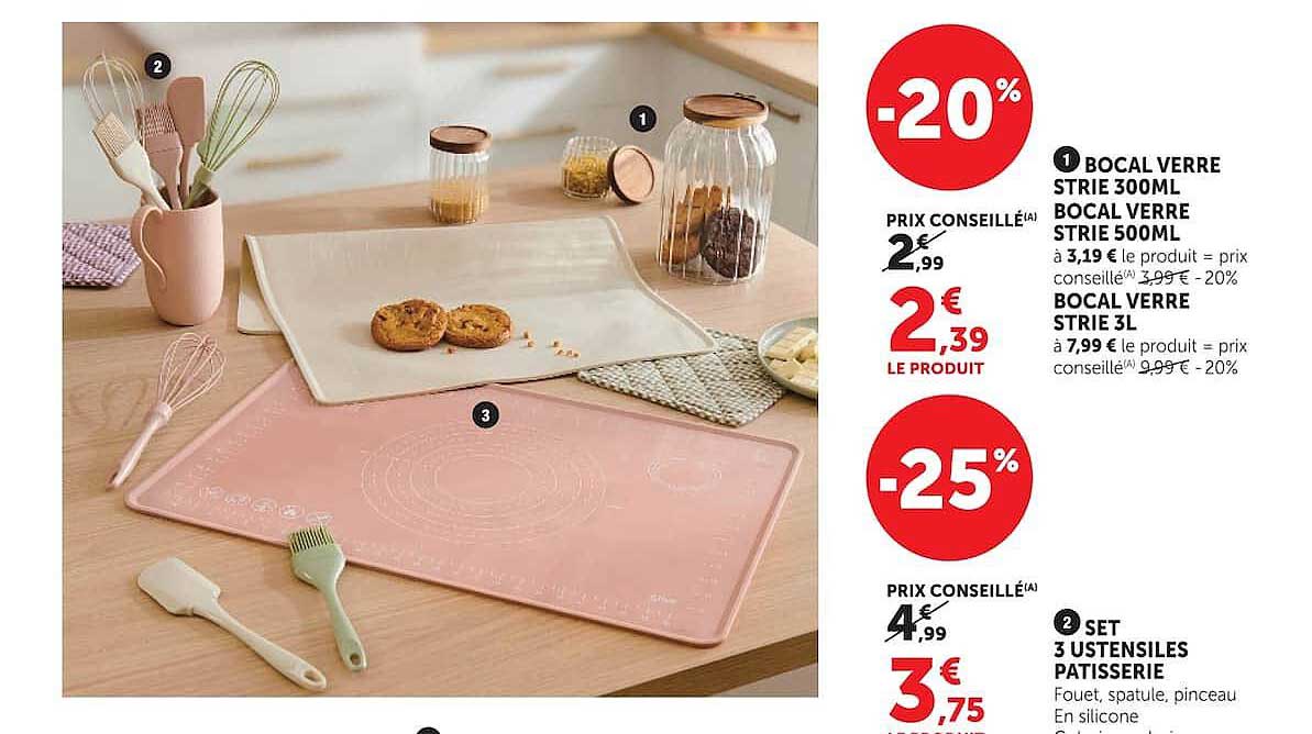 BOCAL VERRE STRIE 300ML BOCAL VERRE STRIE 500ML BOCAL VERRE STRIE 3L