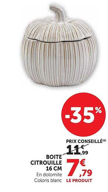 BOITE CITROUILLE 16 CM