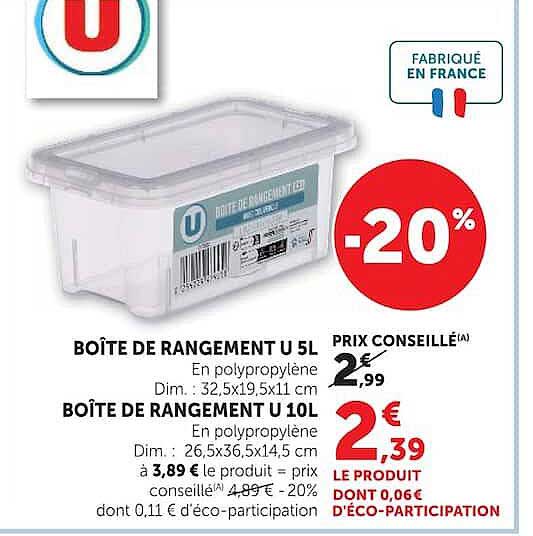 BOÎTE DE RANGEMENT U 5l