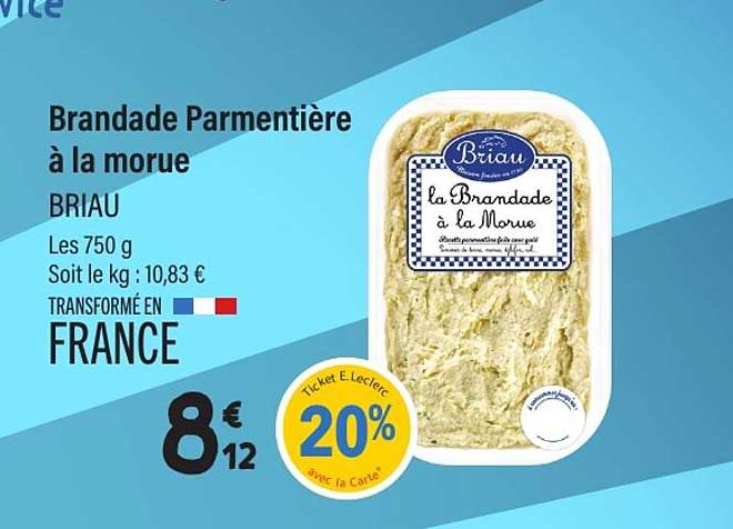 Brandade Parmentière à la morue