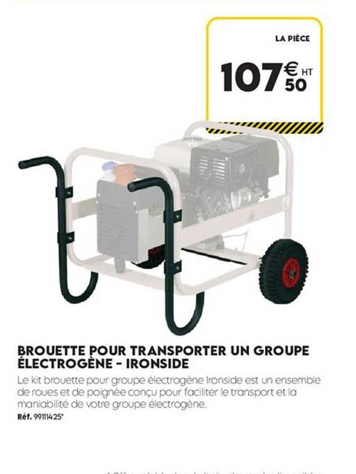 BROUETTE POUR TRANSPORTER UN GROUPE ÉLECTROGÈNE - IRONSIDE