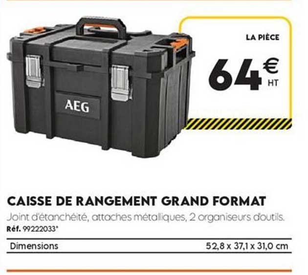 CAISSE DE RANGEMENT GRAND FORMAT