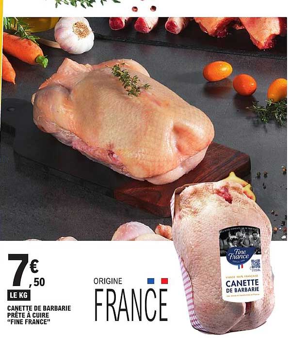 CANETTE DE BARBARIE PRÊTE À CUIRE “FINE FRANCE”