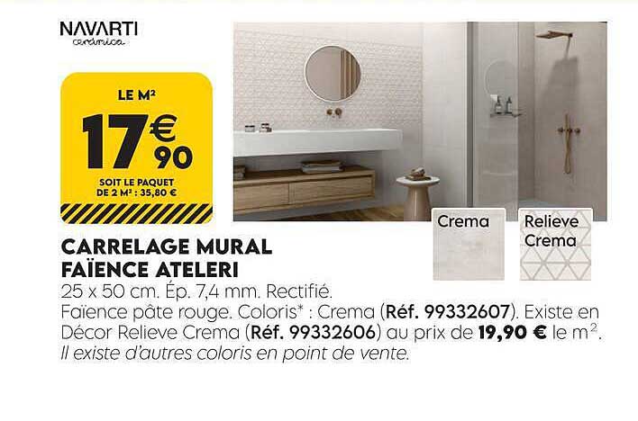 CARRELAGE MURAL FAÏENCE ATELERI