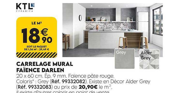 CARRELAGE MURAL FAÏENCE DARLEN