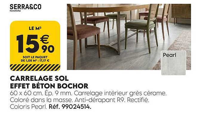CARRELAGE SOL EFFET BÉTON BOCHOR