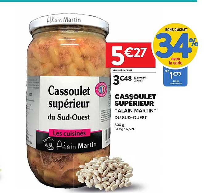 Cassoulet supérieur "Alain Martin" du Sud-Ouest