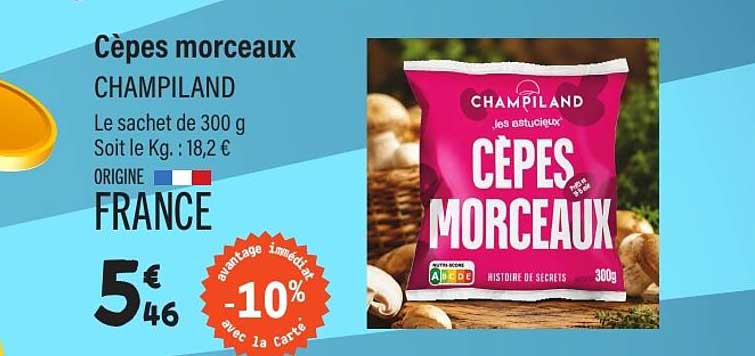 Cèpes morceaux CHAMPILAND