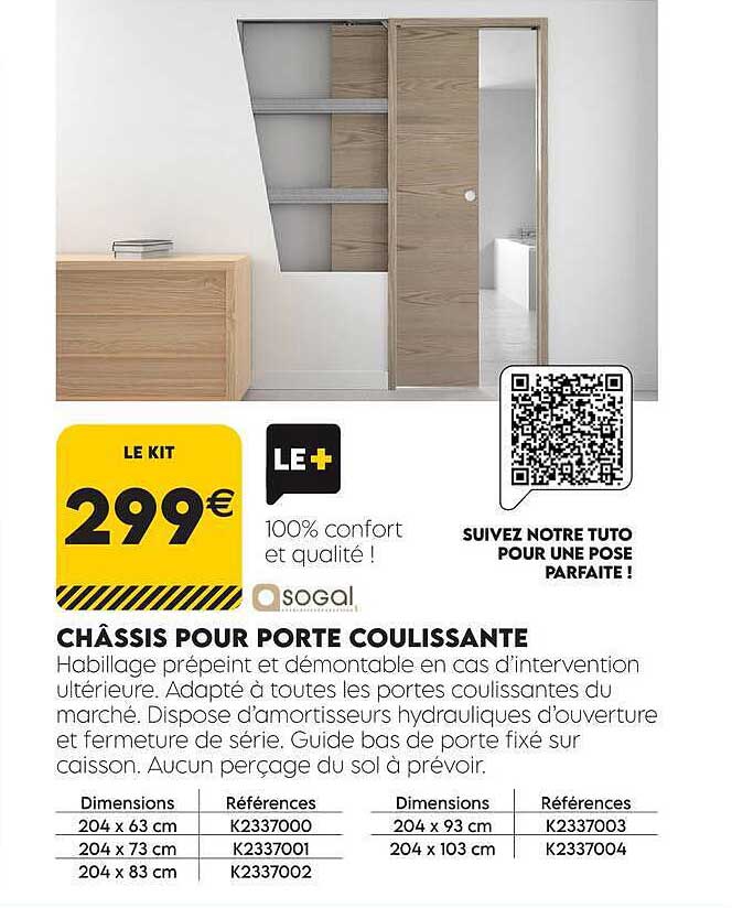 CHÂSSIS POUR PORTE COULISSANTE