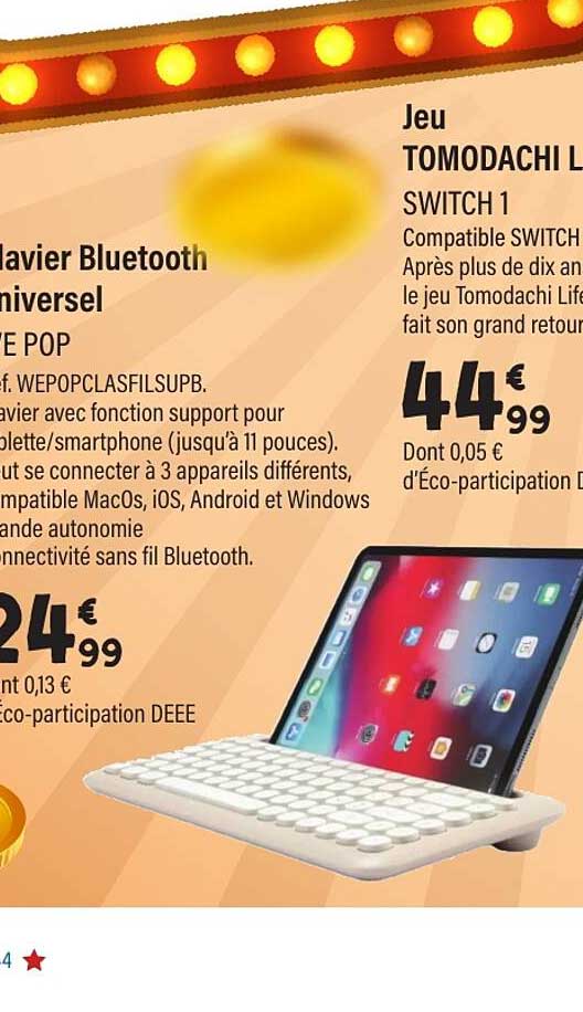 Clavier Bluetooth universel WE POP