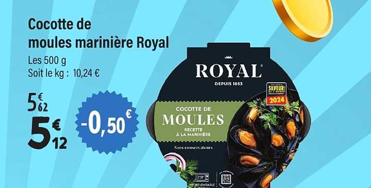 Cocotte de moules marinière Royal
