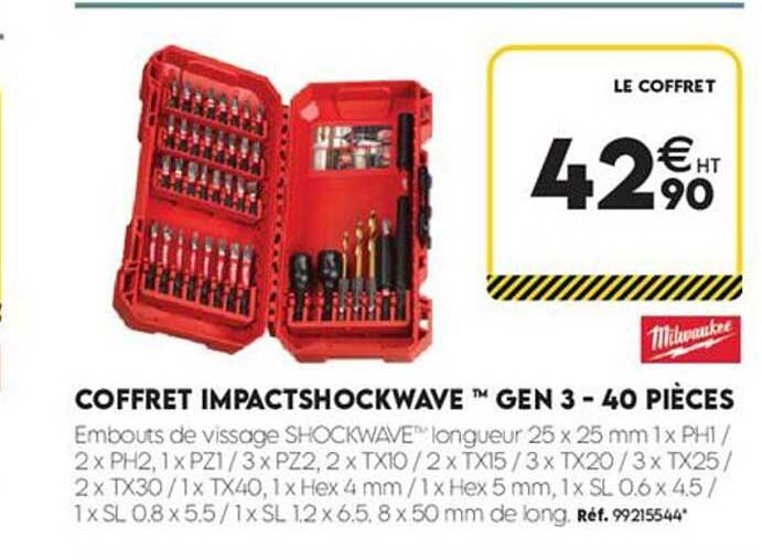 COFFRET IMPACTSHOCKWAVE™ GEN 3 - 40 PIÈCES