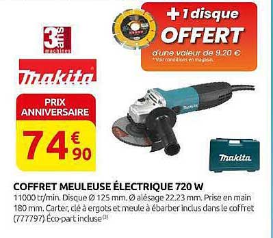 COFFRET MEULEUSE ÉLECTRIQUE 720 W