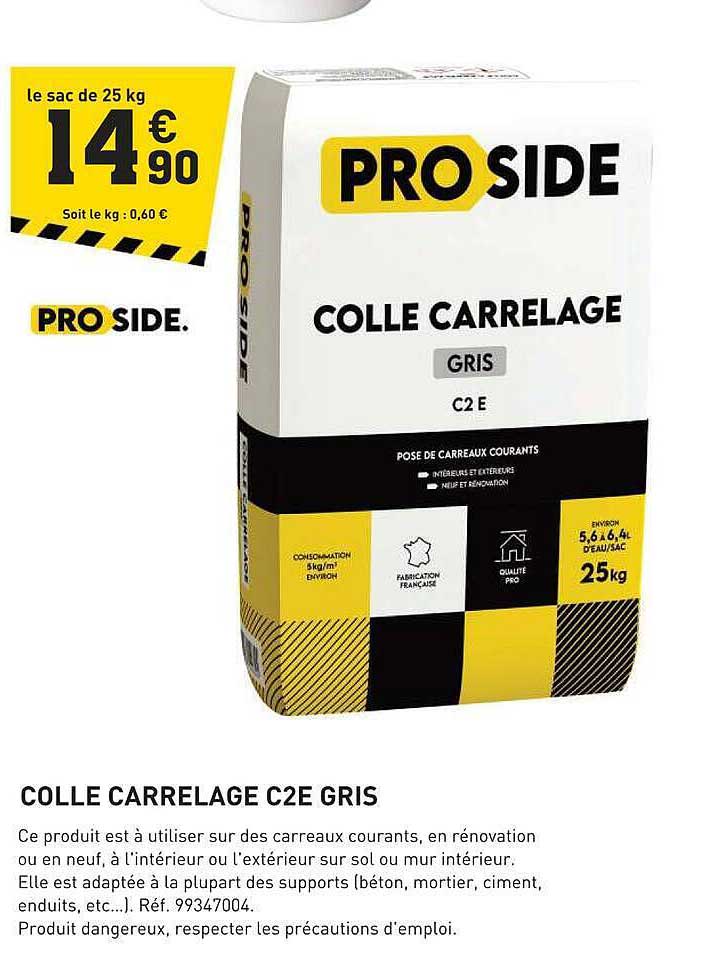 COLLE CARRELAGE C2E GRIS