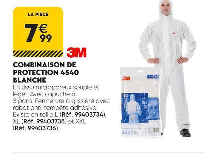 COMBINAISON DE PROTECTION 4540 BLANCHE