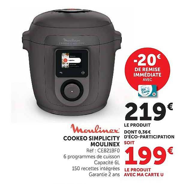 COOKEO SIMPLICITY MOULINEX