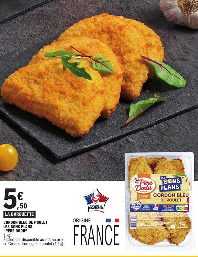 CORDON BLEU DE POULET LES BONS PLANS “PÈRE DODU”
